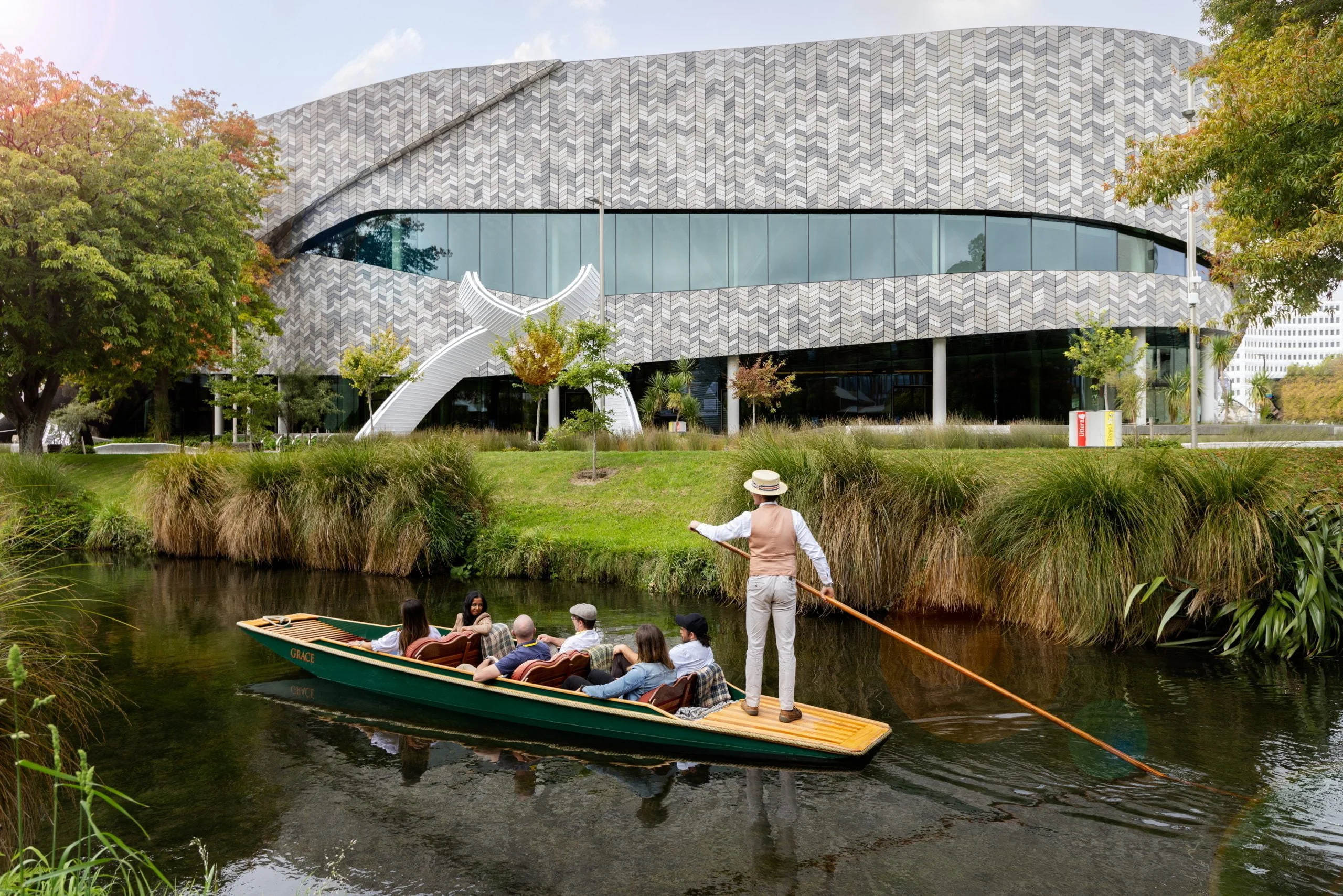 BE Punting at Te Pae 1 punting on the avon