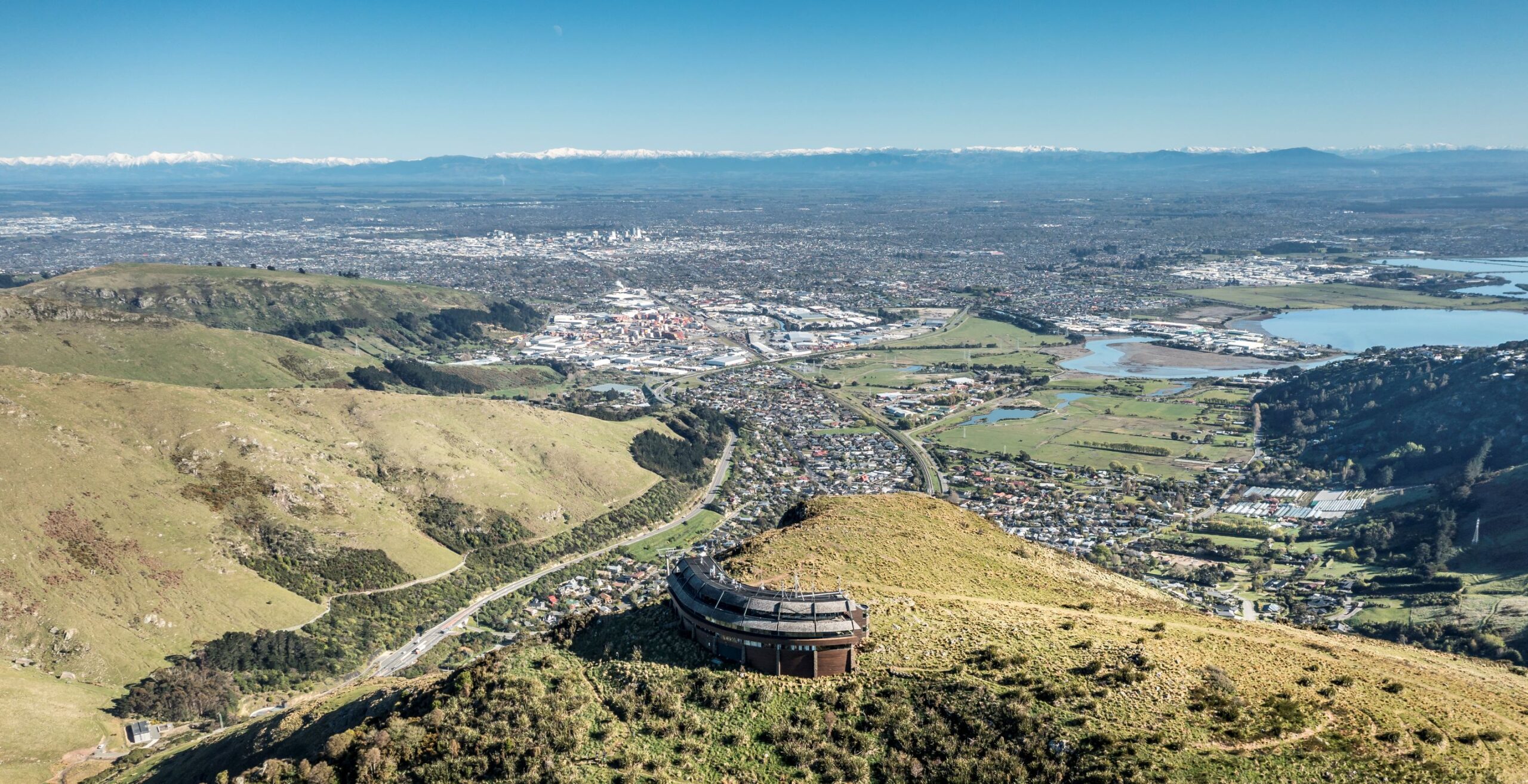 Gondola overlooking Christchurch
