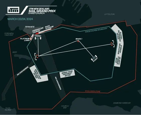 Sail GP 2024 race map