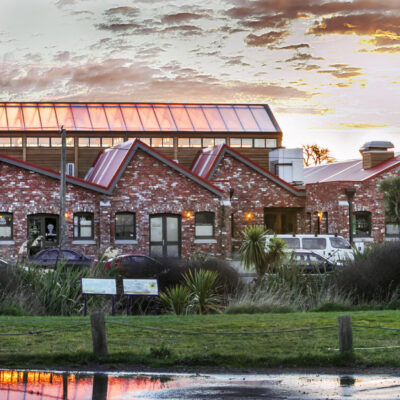 Sunset over the tannery